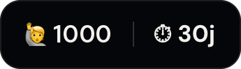 +1000 abonnés en 30 jours
